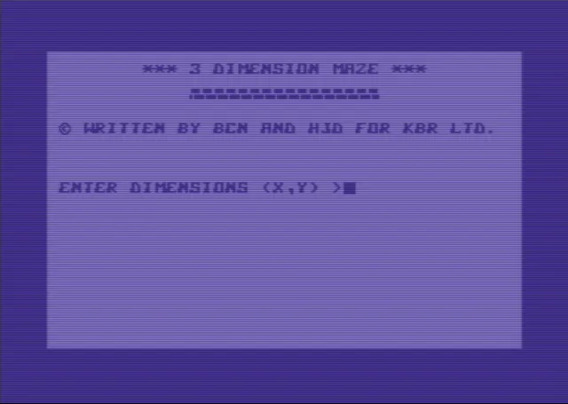 3 Dimension Maze