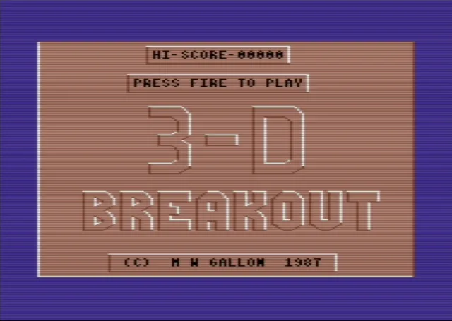 3D Breakout