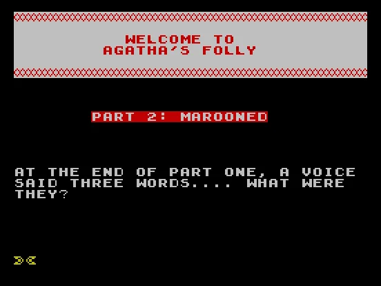 Agatha's Folly (Part 2 of 2)