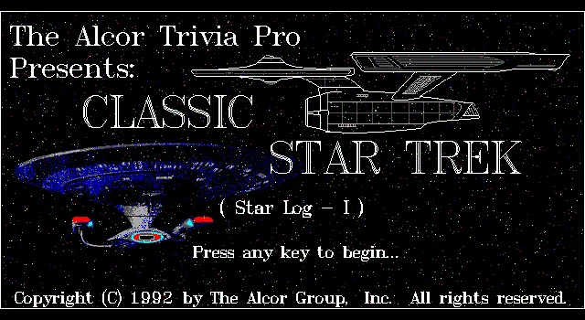 Alcor Trivia Pro Classic Star Trek, The