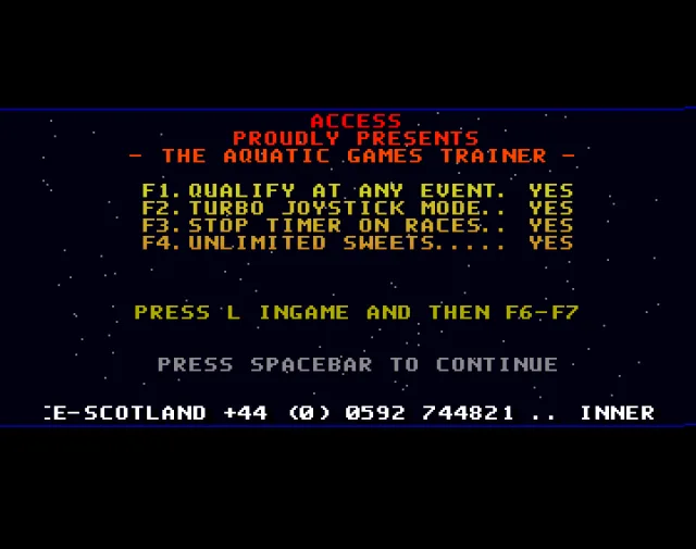 Aquatic Games, The Starring James Pond and the Aquabats (1992)(Millennium)[cr SR][t +6 Access]