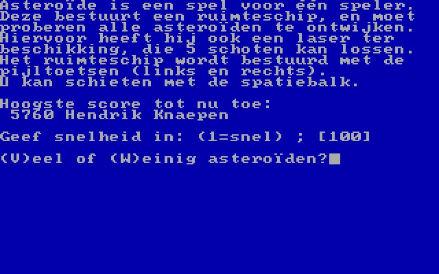 Asteroide (1992 video game by Idee Software)