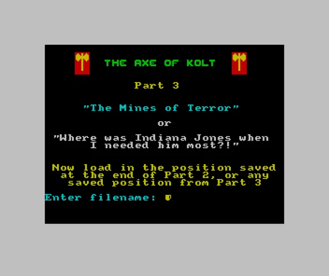 Axe of Kolt, The (Part 3 of 4)[a][128K]