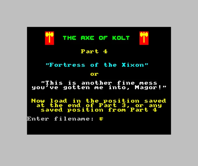 Axe of Kolt, The (Part 4 of 4)