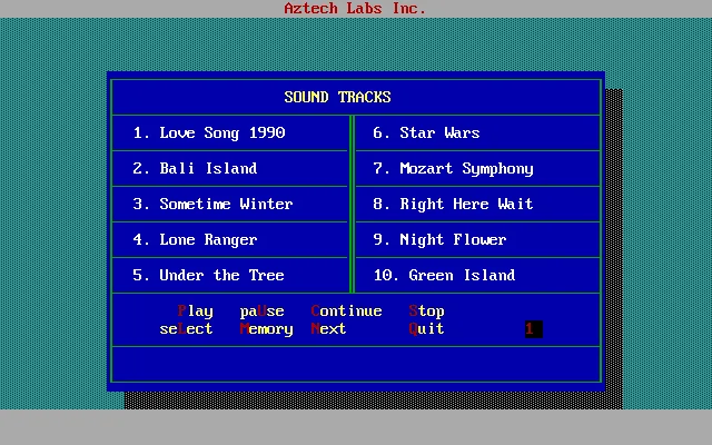 Aztech Labs Sound Tracks