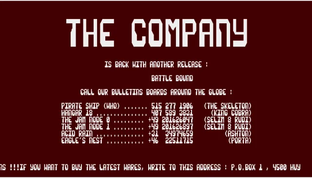Battle Bound (1991)(On line)[cr CPY][t +3 Sensics]