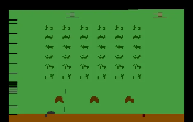 Beast Invaders Beta (Space Invaders Hack) (2000) (Jeff 'Yak' Minter)