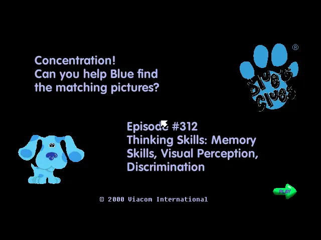 Blue's Clues - Concentration