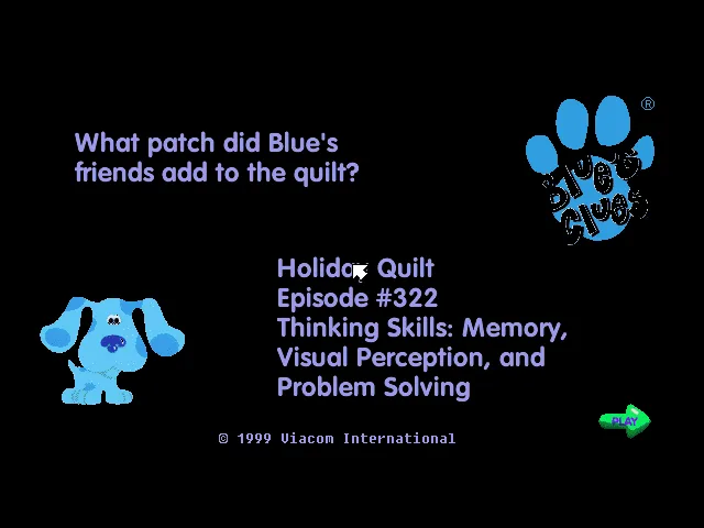 Blue's Clues - Holiday Quilt