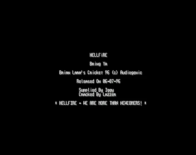 Brian Lara's Cricket 96 (1996)(Audiogenic)[cr HF]