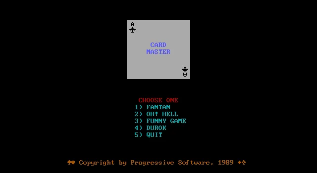 Card Master (MS-DOS)