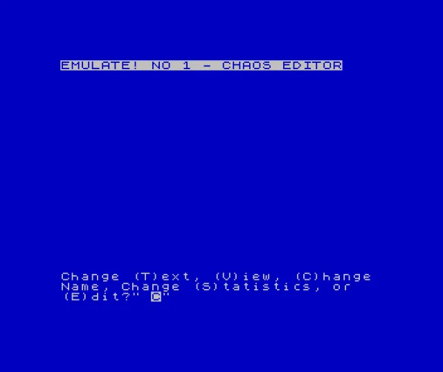 Chaos - The Battle of the Wizards - Editor [a]