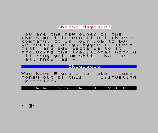 Cheese Magnate [128K]
