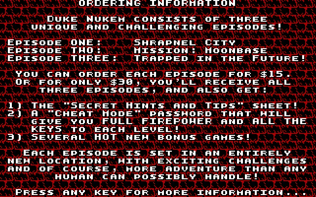 DUKE NUKEM EXTENSION SET ONE