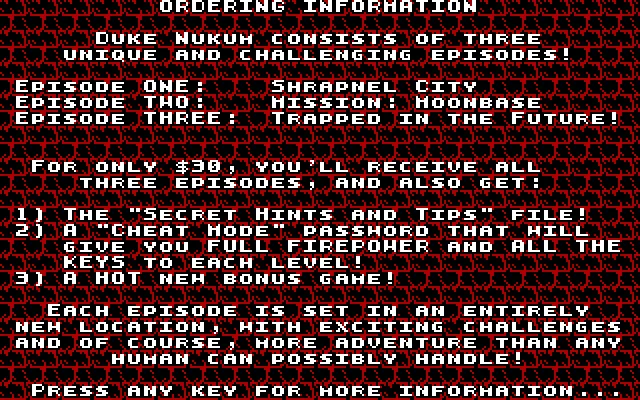 Duke Nukum Version 2.2 (1993)