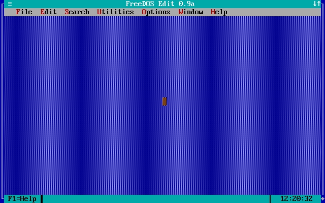 FreeDOS Edit 0.9a