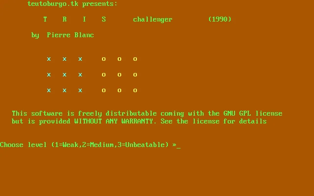 Gnu Tic Tac Toe