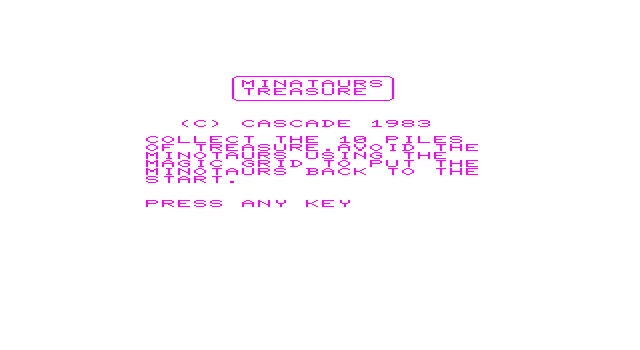 Minataurs Treasure (VIC-20)