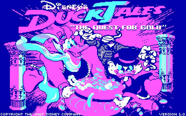MS-DOS: DuckTales: The Quest for Gold (CGA Graphics)