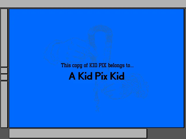 MS-DOS: Kid Pix 1.0 (VGA Graphics and SoundBlaster)