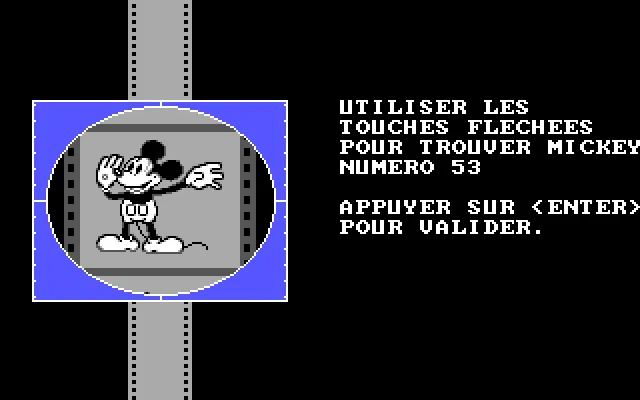 MS-DOS: Mickey ABC Une Journée à La Fête (Tandy Graphics)