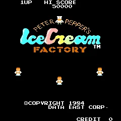 Peter Pepper's Ice Cream Factory (DECO Cassette) (US) (set 1)
