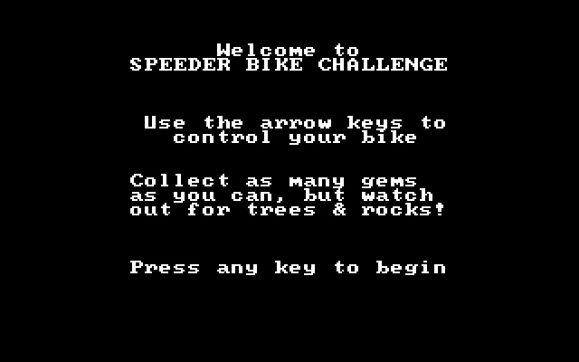 Speeder Bike Challenge