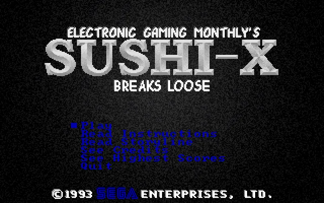 Sushi-X Breaks Loose