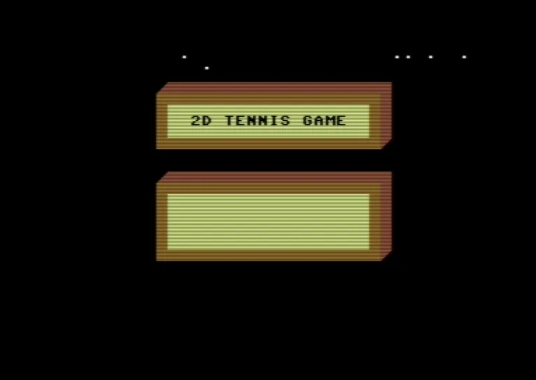 2D Tennis Game