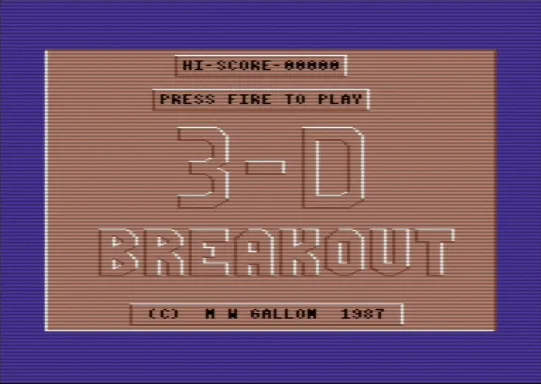 3D Breakout