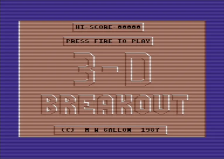 3D Breakout