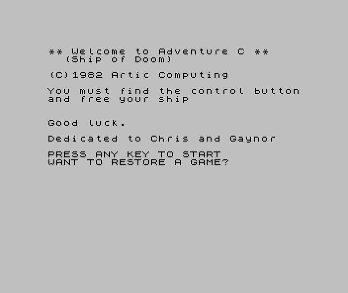 Adventure C - The Ship of Doom [a4]