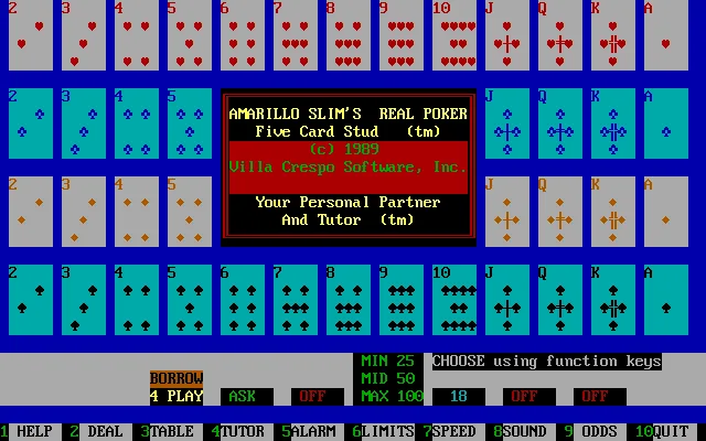 Amarillo Slim's Real Poker - 5 Card Stud