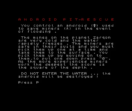 Android Pit Rescue [16K]