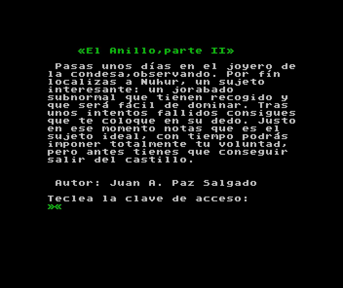 Anillo, El (Part 2 of 2)