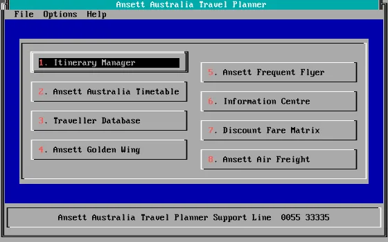 Ansett Timetable Program