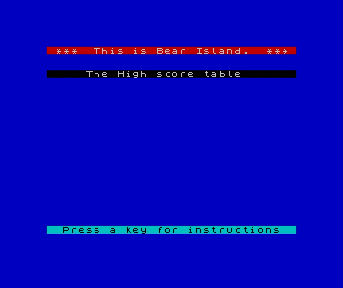 Bear Island [a][16K]