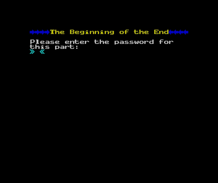 Beginning of the End, The (Part 2 of 2)
