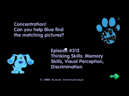 Blue's Clues - Concentration