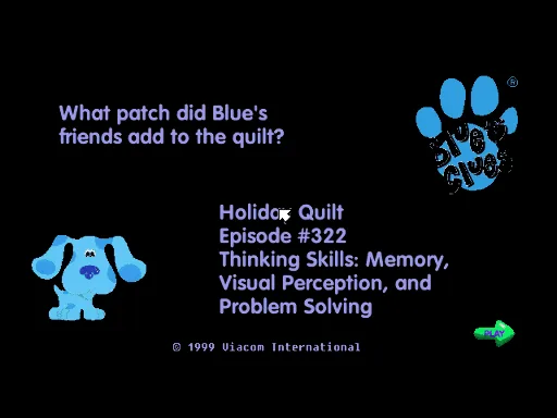 Blue's Clues - Holiday Quilt