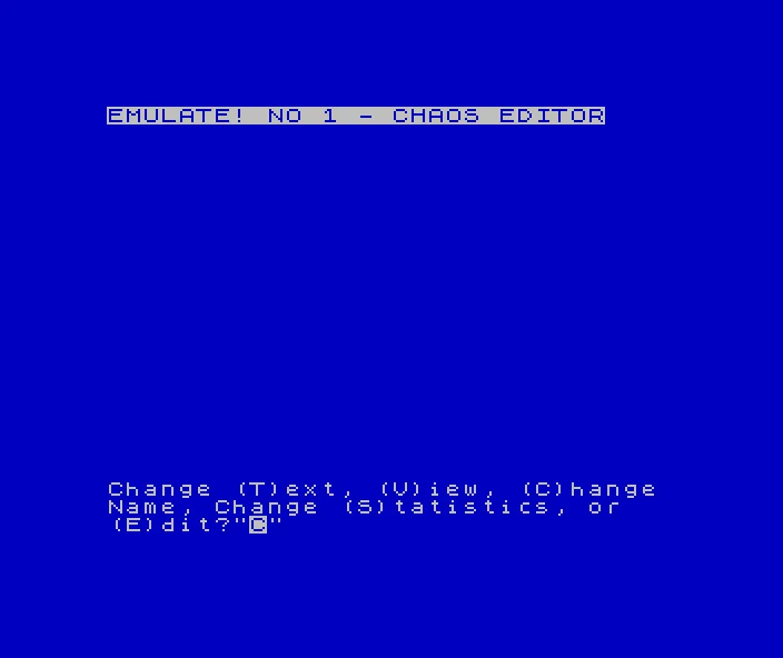 Chaos - The Battle of the Wizards - Editor [a]