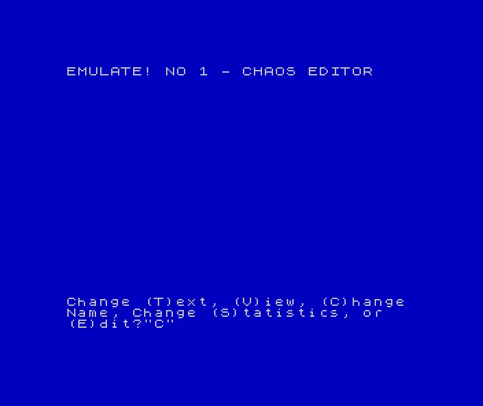 Chaos - The Battle of the Wizards - Editor [a]