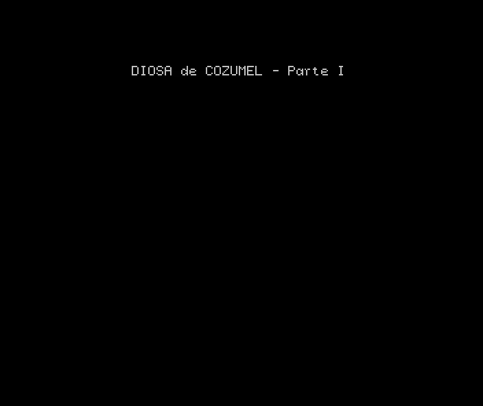 Ci-U-Than Trilogy I - La Diosa de Cozumel (Part 1 of 2)[a]