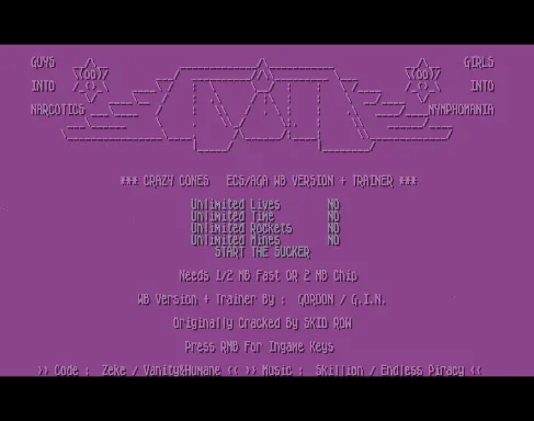 Crazy Cones (1992)(Dakamar)[cr SR][t +14 GIN][2Mb RAM]