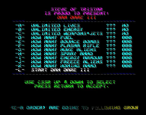 Dan Dare III The Escape (1990)(Virgin Mastertronic)[cr Tristar][t +11 Tristar]