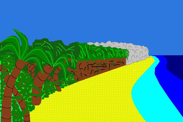 DOS Freeware: Die Vulkaninsel