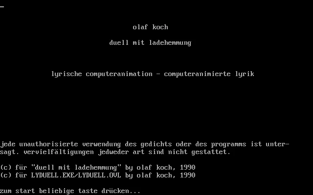 duell mit ladehemmung