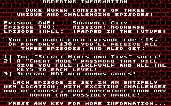 DUKE NUKEM EXTENSION SET ONE