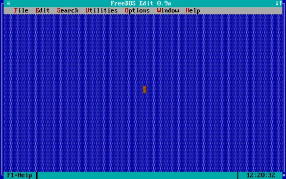 FreeDOS Edit 0.9a