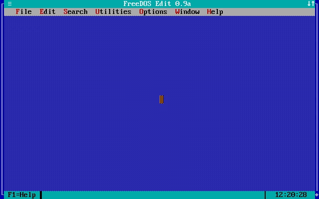 FreeDOS Edit 0.9a